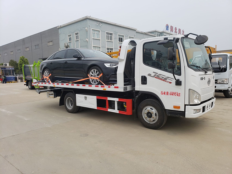 北京牌的國六藍牌解放清障車 北京牌的國六藍牌解放清障車